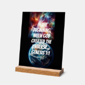 神の創造 アクリルサイン (傾斜)