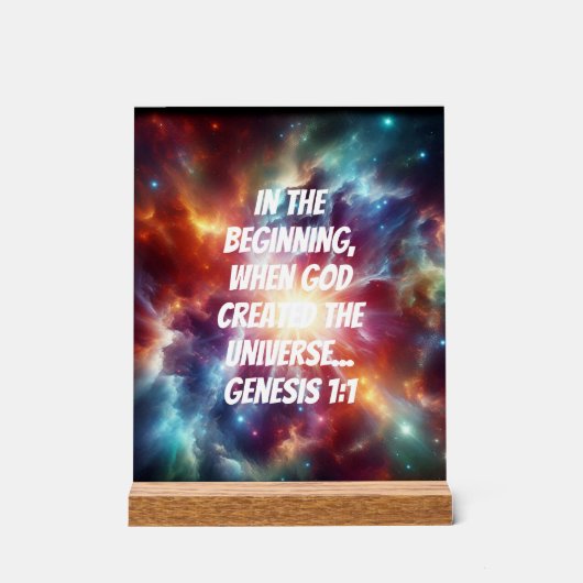 神の創造 アクリルサイン (正面)