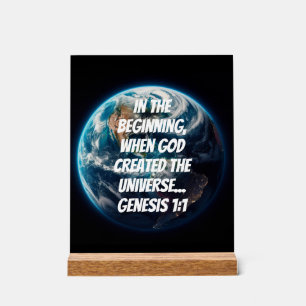 神の創造 アクリルサイン