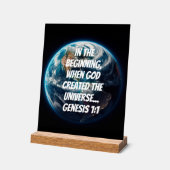 神の創造 アクリルサイン (傾斜)