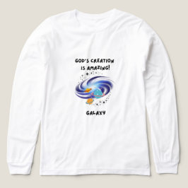 神の創造 (銀河) トライブレンドTシャツ