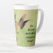 神の力についての節を持つ蝶 カフェラテマグ (右アングル)