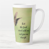 神の力についての節を持つ蝶 カフェラテマグ (右)