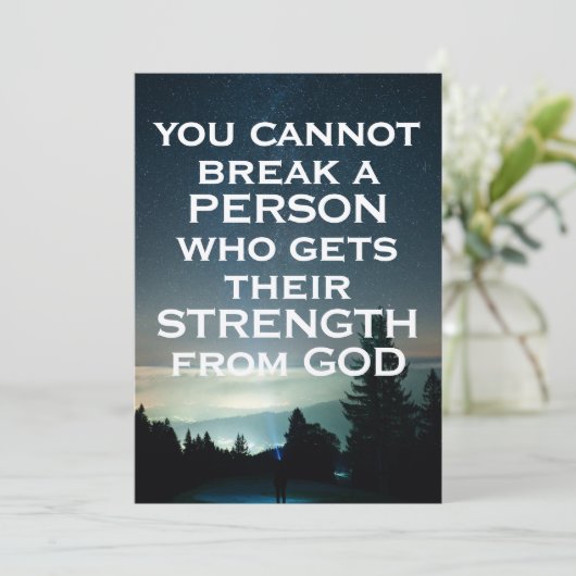 神の力のカード 招待状 (スタンド正面)