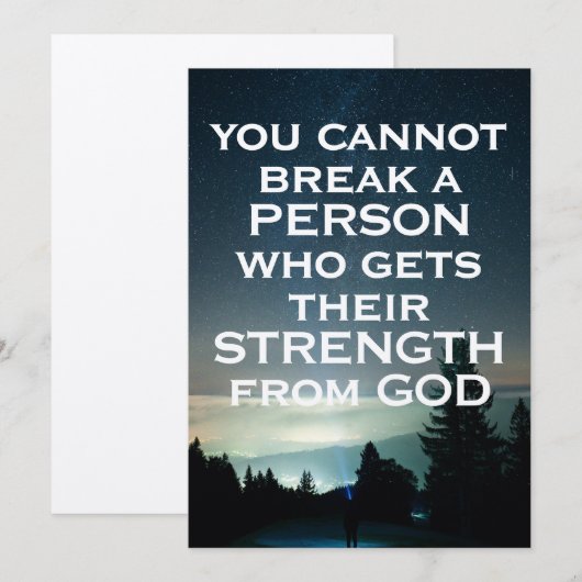 神の力のカード 招待状 (正面/裏面)