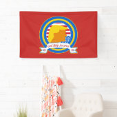 神の助けアメリカはおもしろいな反切札に抵抗します 横断幕 (インサイチュ)