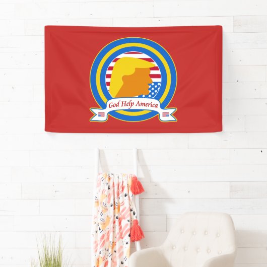 神の助けアメリカはおもしろいな反切札に抵抗します 横断幕 (インサイチュ)