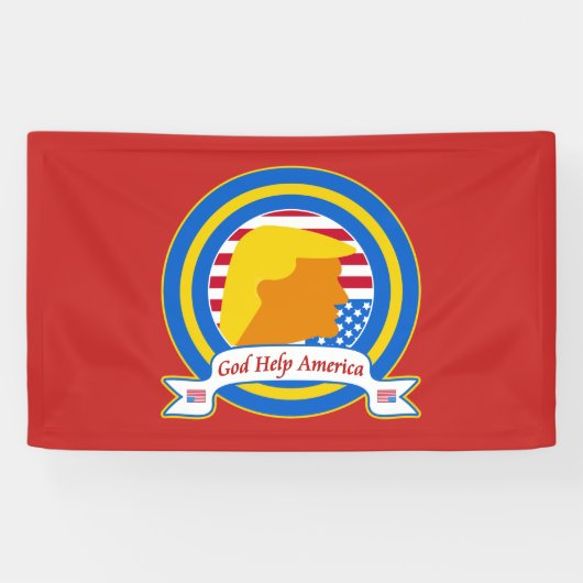 神の助けアメリカはおもしろいな反切札に抵抗します 横断幕 (横)