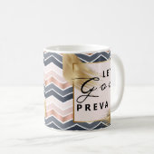神の勝利を許可するラッセルMネルソンカンファレンス引用文 コーヒーマグカップ (正面右)