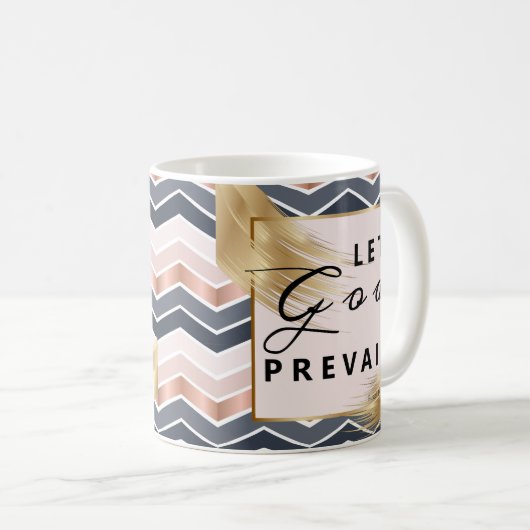 神の勝利を許可するラッセルMネルソンカンファレンス引用文 コーヒーマグカップ (正面右)