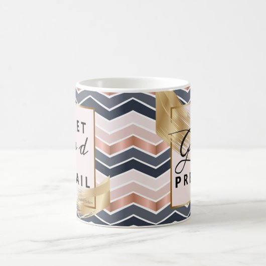 神の勝利を許可するラッセルMネルソンカンファレンス引用文 コーヒーマグカップ (中央)