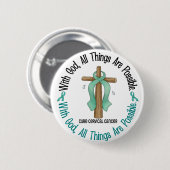 神の十字の子宮頸癌・のTシャツ及びギフトを使って 缶バッジ (正面&裏面)