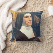 神の十字及び聖ヨハネのSt Teresa Benedicta クッション (ブランケット)