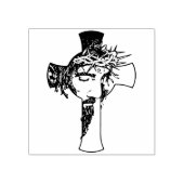 神の印象 – イエスと十字木芸術 ラバースタンプ (インプリント)