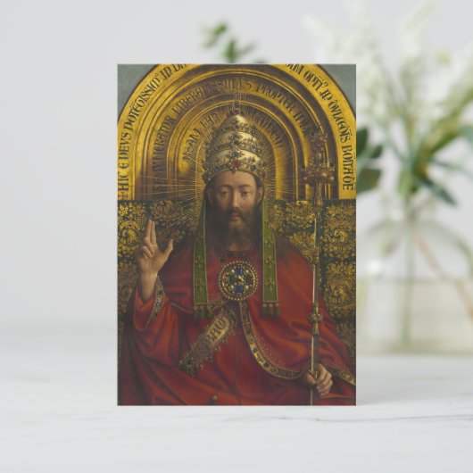 神の即位、キリスト、ゲントのアルタルピース サンキューカード (スタンド正面)