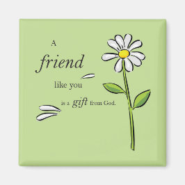 神の友人の贈り物,緑のデイジー,宗教 マグネット