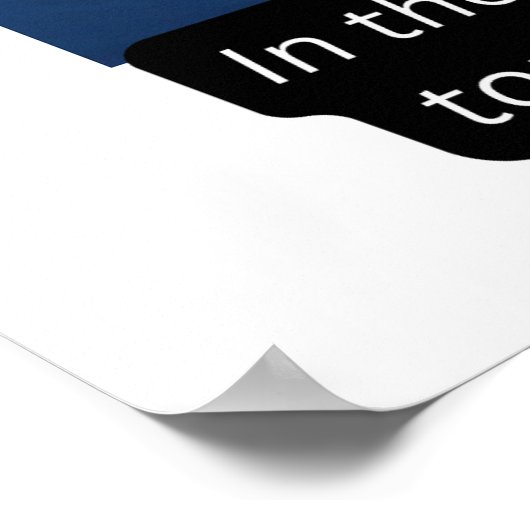 神の反射:水の端での静穏 ポスター (角)