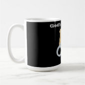 神の召使（カスタムネームまたはイニシャル）！ コーヒーマグカップ (左)