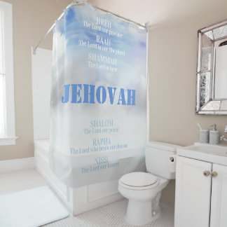 神の名ジレシャロムラファ シャワーカーテン