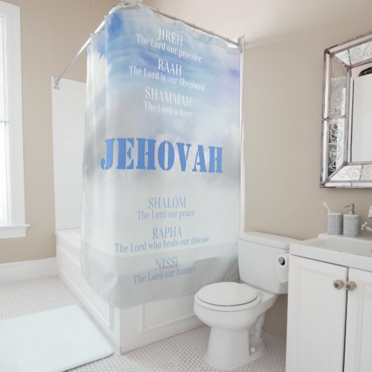 神の名ジレシャロムラファ シャワーカーテン (インサイチュ)