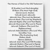 神の名前8 x 10卓上写真プラーク フォトプラーク (正面)