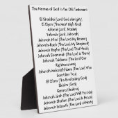 神の名前8 x 10卓上写真プラーク フォトプラーク (側面)