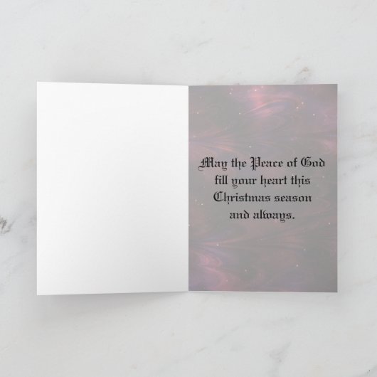 神の名前 – クリスチャンのクリスマスカード シーズンカード (内部)