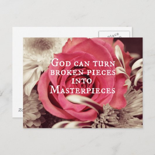 神の名言・マスターピースの引用 ポストカード (正面/裏面)