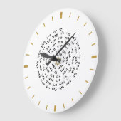 神の名 ラージ壁時計 (傾斜)