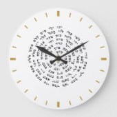 神の名 ラージ壁時計 (正面)