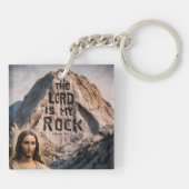 神の啓示:主は私の岩 キーホルダー (裏面)
