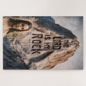 神の啓示:主は私の岩 ジグソーパズル (横)