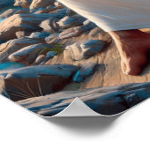 神の回想の中で静かな救い主イエス ポスター (角)