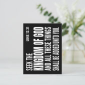 神の国とこれらすべてのものを求めなさい ポストカード (スタンド正面)