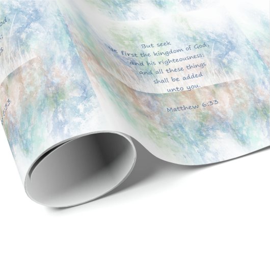 神の国を求める聖なる書物、 経典マタイ感動的 ラッピングペーパー (ロールコーナー)