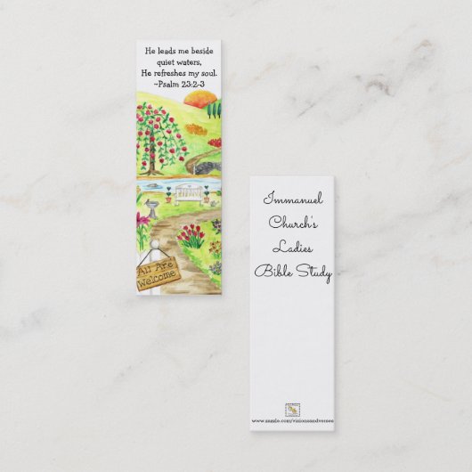 神の園のしおり スキニー名刺 (正面/裏面)