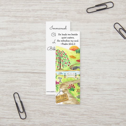 神の園のしおり スキニー名刺 (正面/裏面インサイチュ)