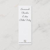 神の園のしおり スキニー名刺 (裏面)