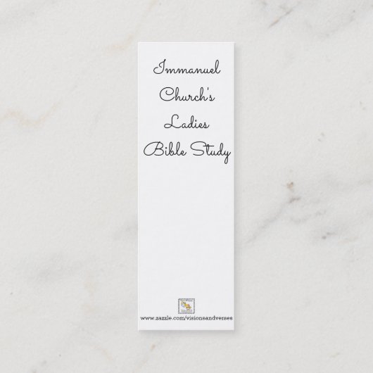 神の園のしおり スキニー名刺 (裏面)