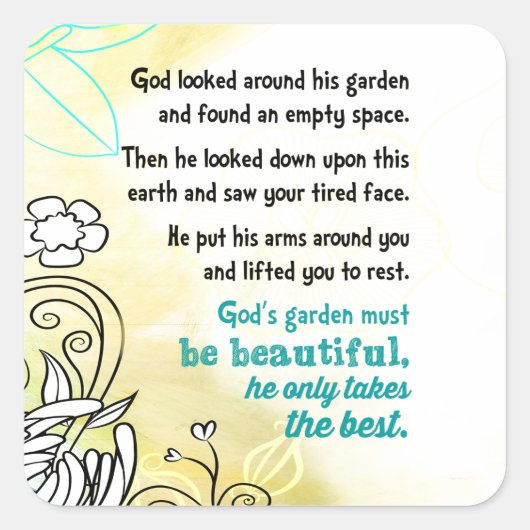 神の園 スクエアシール (正面)