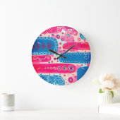 神の型枠とシェイプオリジナル抽象芸術アートワーク ラージ壁時計 (ホーム)