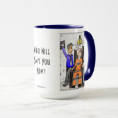 神の大きなコンボマグカップが見つかった マグカップ (正面右)