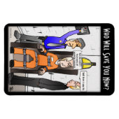 神の大きなコンボマグカップが見つかった マグネット (横)