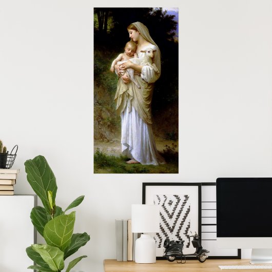 神の大切子羊のポスター ポスター (ホームオフィス)