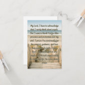 神の天使のための祈りの言葉フラットグリーティングカード カード (正面/裏面インサイチュ)