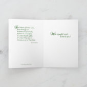 神の天使の風は感謝していしています サンキューカード (内部)