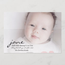 神の天恵の採用の発表カード 案内状