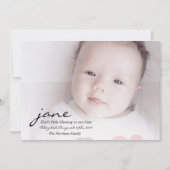 神の天恵の採用の発表カード 案内状 (正面)