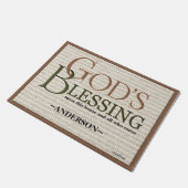 神の天恵: パーソナライズなビクトリア時代の人 ドアマット (アングル)