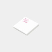 神の女の子はそれをノートに投稿 ポストイット (アングル)